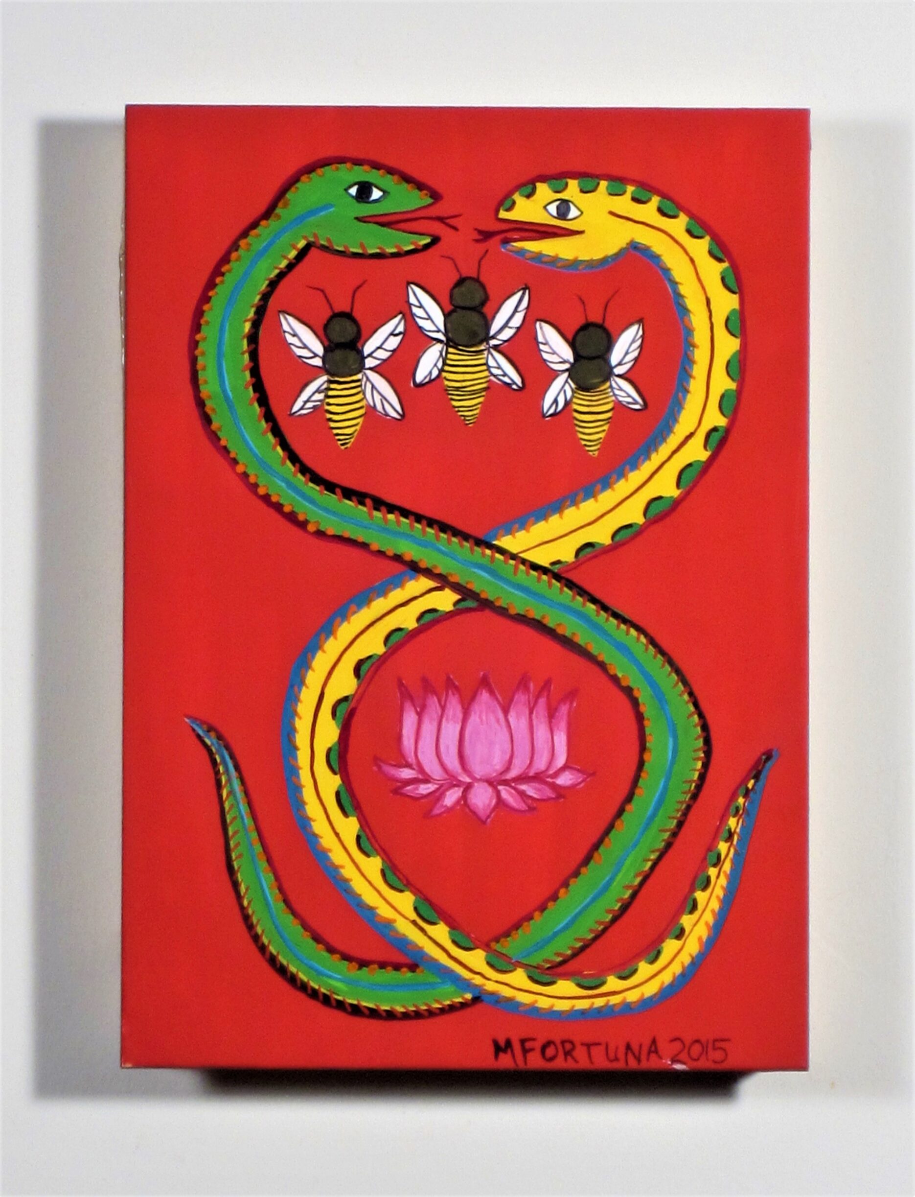 Two Snakes, Bees, Lotus 2015
